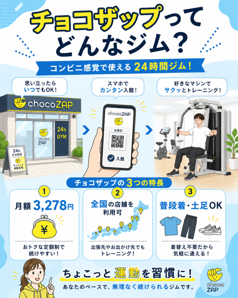 チョコザップの特徴と基本情報