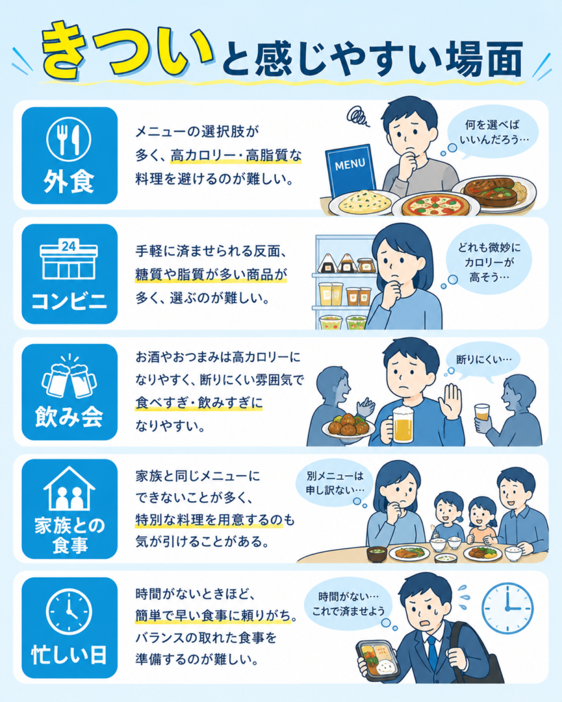 ライザップの食事制限がきついと感じやすい人