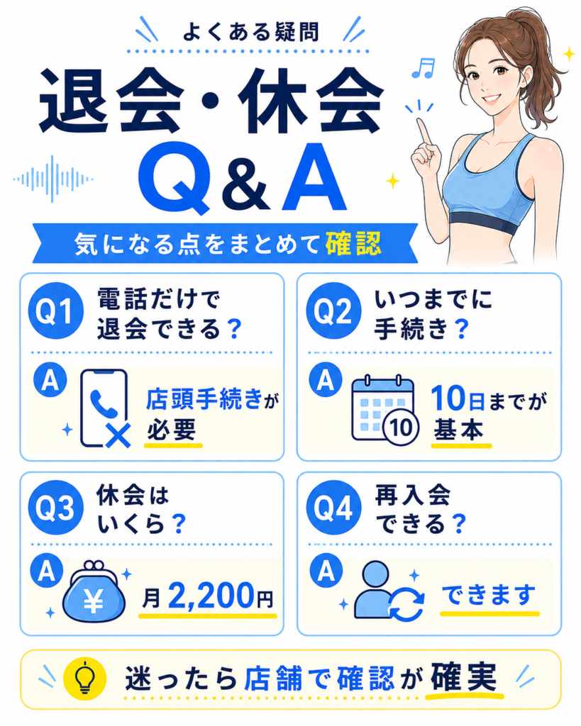 EXPAの退会・休会でよくある質問