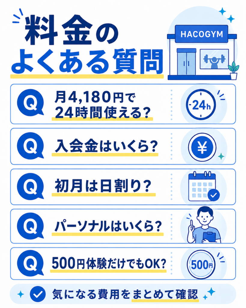 ハコジム料金のよくある質問