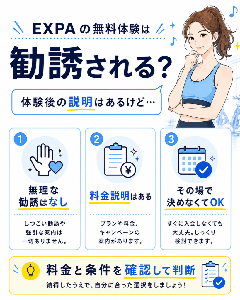 EXPA無料体験後の勧誘